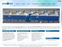 Tablet Screenshot of ensotek.com.tr